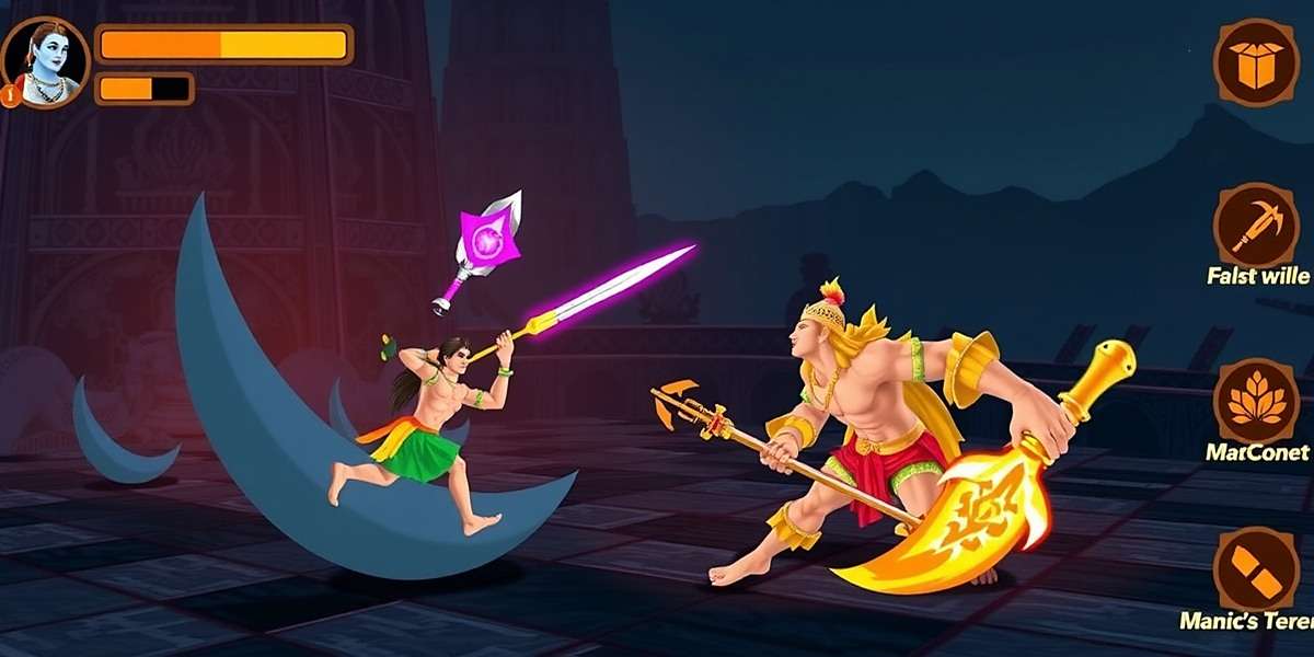 Shiva Devotee Adventure gameplay showing combat scene with divine weapons